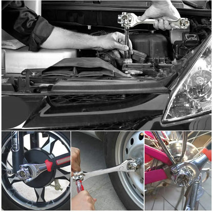 مفتاح ربط متعدد الوظائف مع رأس دوار