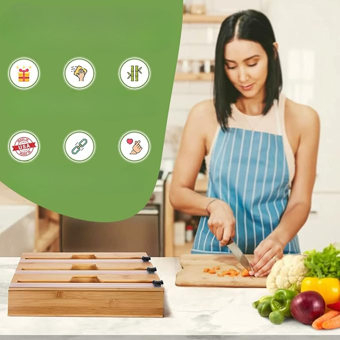 منظم لفافات المطبخ